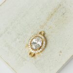 10x17 mm Ildi crystal connector Transparent x 1 pc(s)