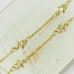 1.5x6 mm Star Chain Gold-colored x 50 cm