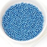 2 mm Round Glass beads Dusk Blue x 100 pc(s)