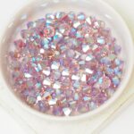 6 mm Preciosa bicone beads Light Amethyst AB 2X x 25 pc(s)