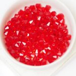 6 mm Preciosa bicone beads Light Siam x 25 pc(s)