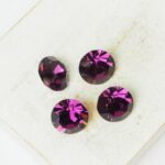 10 mm Preciosa chaton Amethyst x 4 pc(s)
