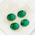 10 mm Preciosa Pure chaton Emerald x 4 pc(s)