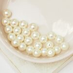 6 mm Preciosa Nacre round pearls White x 25 pc(s)