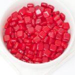 6 mm 2-hole Tile Beads Oxblood x 30 pc(s)