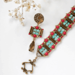 MASHRABIYA earrings and bracelet beading tutorial by Zuzi Hake