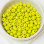 5x7 mm Faceted Donut beads Opaque Olivine x 20 pc(s)
