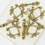 5x25.5 mm Lantern Toggle Clasp Antique bronze x 4 pc(s)
