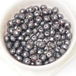 5x7 mm Faceted Donut beads Red Blue Luster x 20 pc(s)