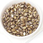 5x8mm GemDuo Opaque Olivine Bronze Picasso x 10 g