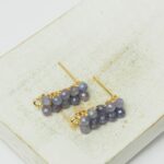 6x16 mm 10 stone earstud Tanzanite  Gold-colored x 2 pc(s)