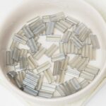 4x9 mm Miyuki rectangle beads 368 Gray Luster x 10 g