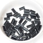 4x9 mm Miyuki rectangle beads 401 Black x 10 g