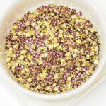 2.8 mm / ss10 Preciosa sew-on rhinestone Amethyst in Gold-colored setting x 25 pc(s)