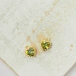 5x6 mm Everlasting Love Charm Olivine Gold-colored x 2 pc(s)