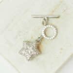 16x31 mm Star in Star Toggle Clasp Platinum-colored x 1 pc(s)