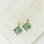 10x10 mm Little Spice Pendant Emerald Silver-colored x 2 pc(s)