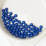 4 mm Round Glass beads Royal Blue x 60 pc(s)