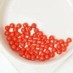 4 mm Round Glass beads Coral x 60 pc(s)
