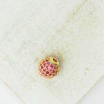 8 mm Fuchsia Metal Bead Gold-colored x 1 pc(s)"