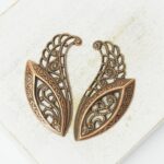 15x30 mm Aurora Fairy Wing Filigree Antique copper x 2 pc(s)