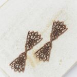 9x27 mm Tulip Fairy Wings Filigree Antique copper x 2 pc(s)
