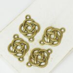 18x25 mm Celtic Knot Connector Antique bronze x 10 pc(s)