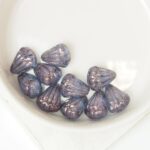 9x11 mm Lotus beads Crystal Lila Vega Luster x 10 pc(s)