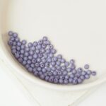 2 mm Round Glass beads Light Plum x 100 pc(s)