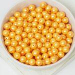 6 mm Round Glass beads Squash x 40 pc(s)