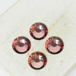 11 mm Preciosa Chaton Rose Crystal Antique Pink  x 4 pc(s)