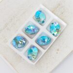 8 mm Preciosa chaton Aquamarine AB x 6 pc(s)