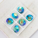 8 mm Preciosa chaton Indicolite AB x 6 pc(s)