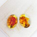 13x18 mm Oval glass cabochon Crystal Astral Pink x 2 pc(s)