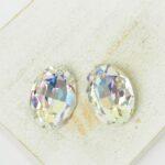 13x18 mm Oval glass cabochon Moonlight x 2 pc(s)