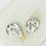 13x18 mm Preciosa Fancy baroque pear cabochon Crystal x 2 pc(s)