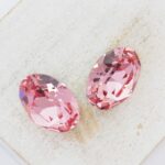 13x18 mm Preciosa Fancy oval cabochon Light Rose x 2 pc(s)