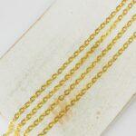 2x2.5 mm Simple Chain Gold-colored x 2 m