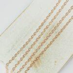 2x2.5 mm Simple Chain Rose Gold-colored x 2 m