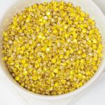 2.8 mm / ss10 Preciosa sew-on rhinestone Citrine in Gold-colored setting x 25 pc(s)