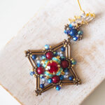 SOUS LA LUNE earrings and bracelet beading tutorial