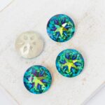 12 mm Moonface Round glass Cabochon Sphinx x 4 pc(s)