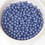 4 mm Round Glass beads Moonlight Blue x 60 pc(s)