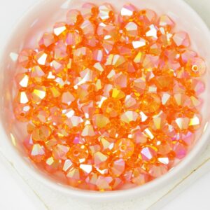 6 mm Preciosa bicone beads Sun AB 2X x 25 pc(s)
