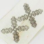 41x41 mm Rosetta Window Filigree Antique silver  x 2 pc(s)