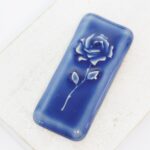 20x45 mm Isolde Rectangle Beadingschool Art Cabochon Midnight Blue on light clay x 1 pc(s)