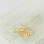 6x14 mm Shiny Tulip Earstud Gold-colored x 2 pc(s)