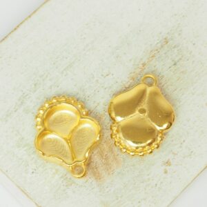 16x20 mm Cymbal Kolona Gold-colored x 2 pc(s)"