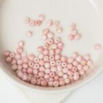 3 mm Fire polished round beads Topaz Pink Luster Opaque White x 100 pc(s)