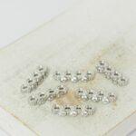4.5x13.5 mm 4 Hole Flower Spacer Bar Platinum-colored x 6 pc(s)